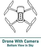 icono de drone moderno de nueva era totalmente editable y escalable vector