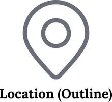 location icon fully editable and scalable vector