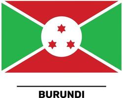Burundi Flag Fully Editable and Scalable Vector File