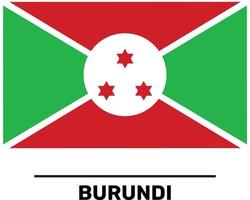 Burundi Flag Fully Editable and Scalable Vector File