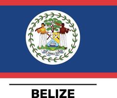 bandera de belice archivo vectorial completamente editable y escalable vector