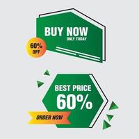 Green Gradient Sale Banner vector