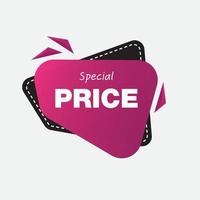 banner de venta de precio especial vector