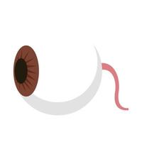 Eyeball icon, flat style vector