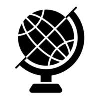icono de estilo moderno del globo de la mesa vector
