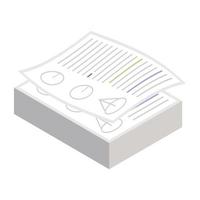 A unique design icon of document vector