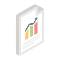 Creative design icon of chart vector