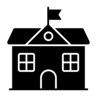 A perfect design icon of school building vector