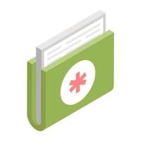 Premium download icon of medical folder vector