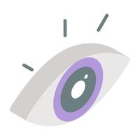 A unique design icon of eye vector
