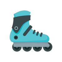 Pro inlane skates icon, flat style vector