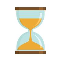 Magic hourglass icon, flat style vector