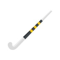Field hockey stick icon, flat style vector