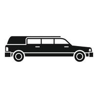 Personal limousine icon, simple style vector