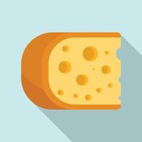 Cheese icon, flat style vector