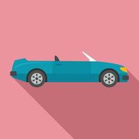 Sport cabriolet icon, flat style vector