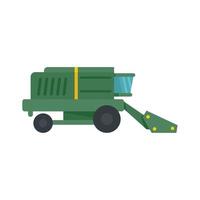 Harvester icon, flat style vector