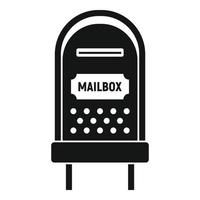 Letterbox icon, simple style vector