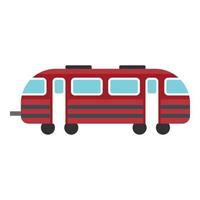 Train icon, flat style vector