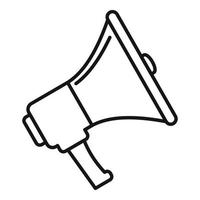 Megaphone icon, outline style vector