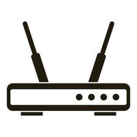 Wifi router icon, simple style vector