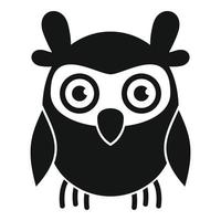 Knowledge owl icon, simple style vector