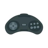 icono de joystick de juego, estilo plano vector