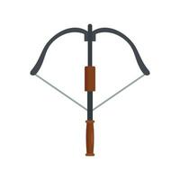 Hunt crossbow icon, flat style vector