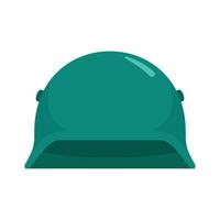 Army helmet icon, flat style vector