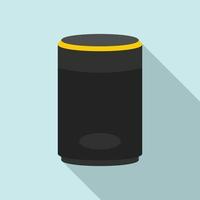 Cloud smart speaker icon, flat style vector