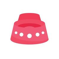 Baby potty icon, flat style vector