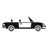 icono de cabriolet familiar, estilo simple vector