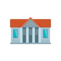 Window courthouse icon, flat style vector