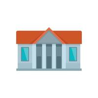 Window courthouse icon, flat style vector