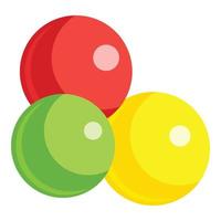 Fruits gumball icon, cartoon style vector