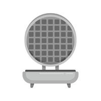 Waffle maker icon, flat style vector