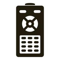 Smart house remote control icon, simple style vector