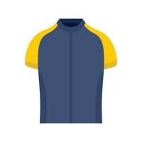 icono de camisa de bicicleta, estilo plano vector