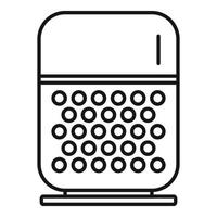 Command smart speaker icon, outline style vector