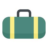 Sport bag icon, flat style vector