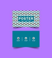 business card template design vector art classic and modern