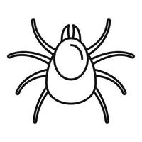 Insect mite icon, outline style vector