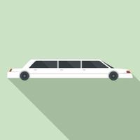 Modern limousine icon, flat style vector