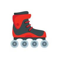 Freestyle inline skates icon, flat style