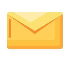 yellow envelope mail vector