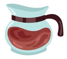 coffee in teapot vector