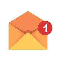 envelope mail with counter vector