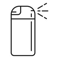 Clean deodorant spray icon, outline style vector