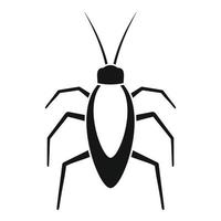 Cockroach bug icon, simple style vector