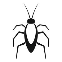 Cockroach bug icon, simple style vector